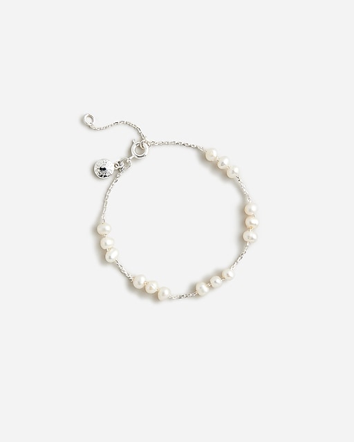 womens Freshwater pearl beaded adjustable bracelet