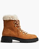 Faux-fur winter hiking boots