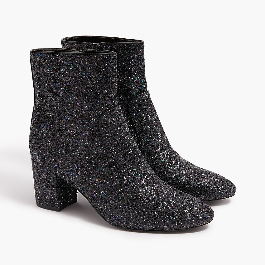 factory: glitter ankle boots for women, right side, view zoomed