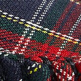 Tartan plaid faux-shearling moccasin slippers WHITE OUT PLAID SALT MU 