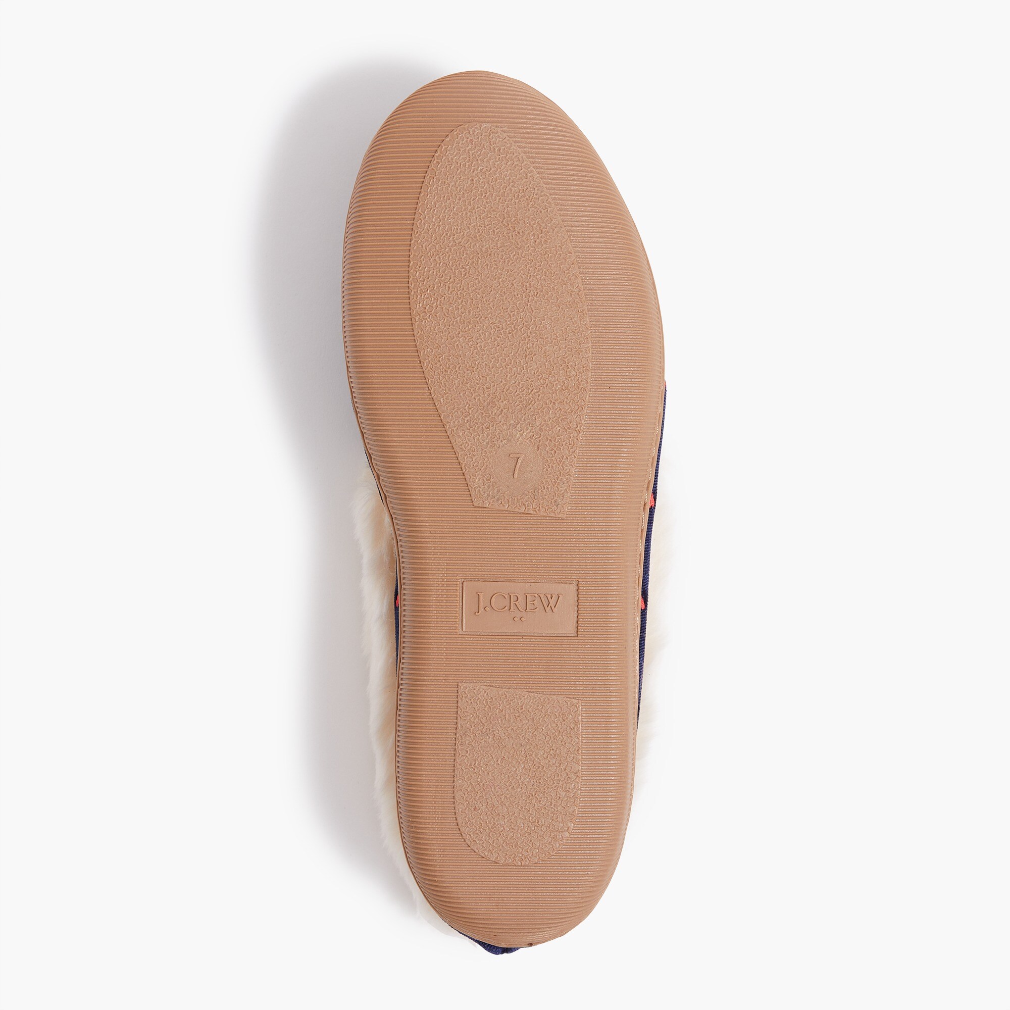 Embroidered-heart slippers