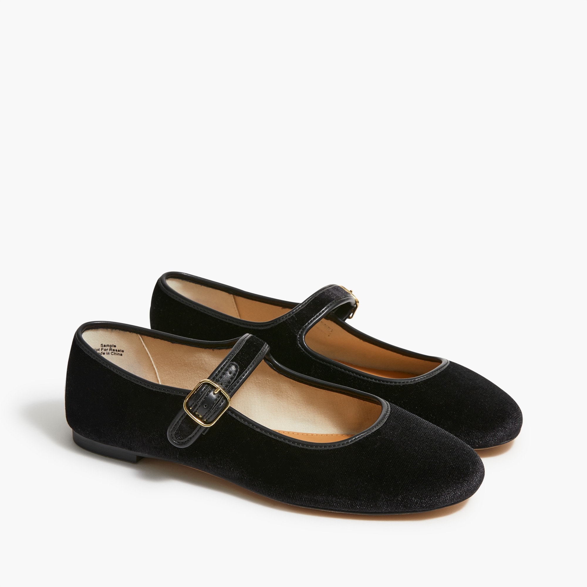 Mary janes - Velvet & patent calfskin, ivory & black — Fashion