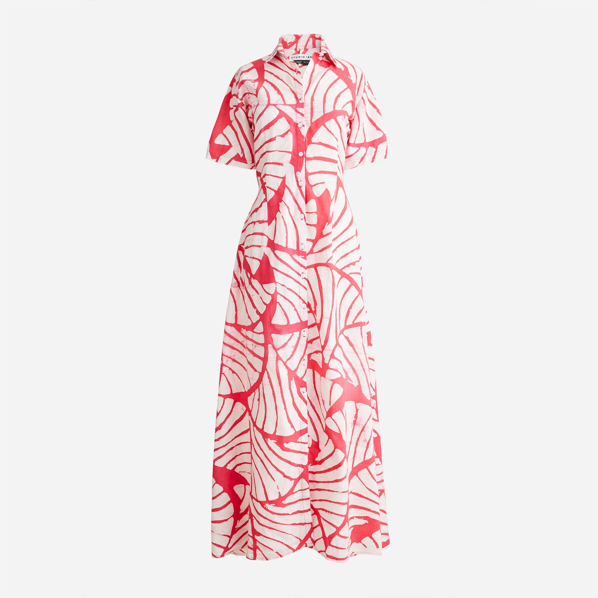 Studio 189© X J.Crew shirt-dress in batik palm print