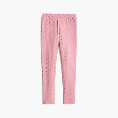  Girls&apos; pink glitter leggings