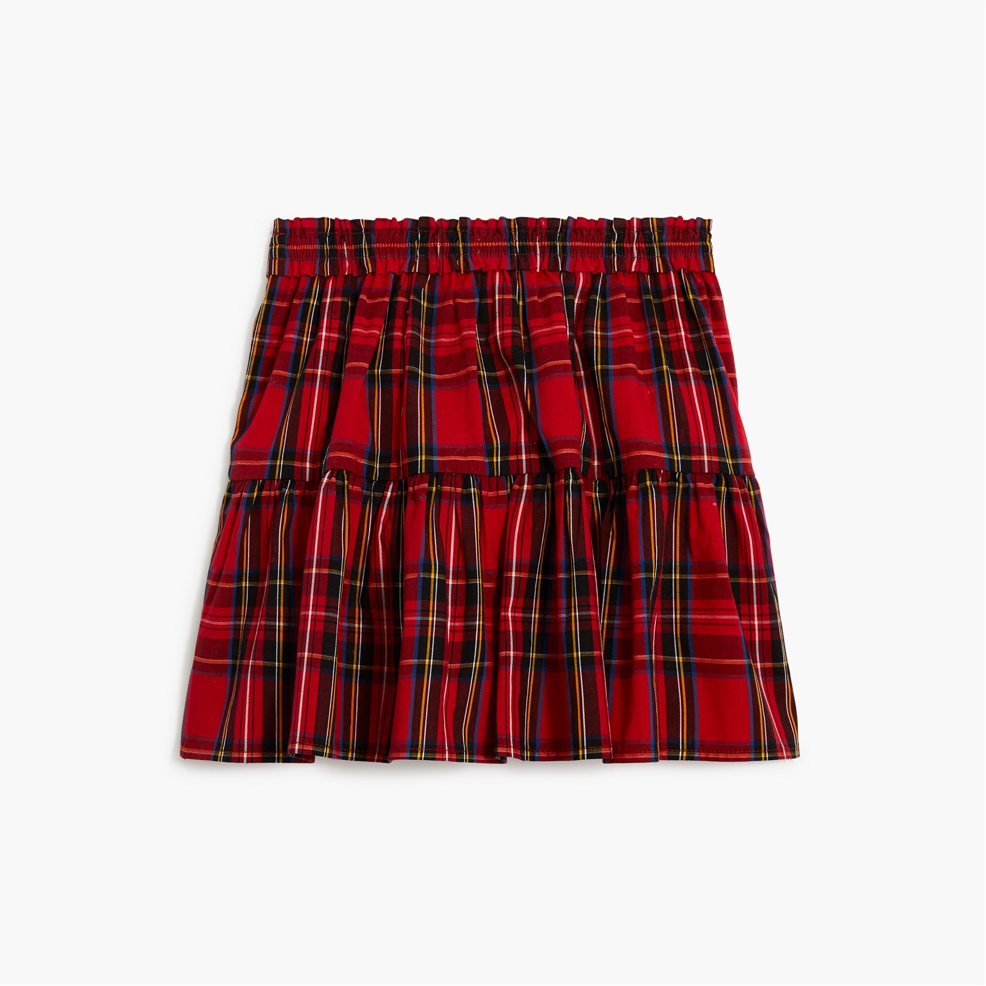 Girls' cotton-blend poplin skirt