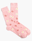 Breakfast in love socks