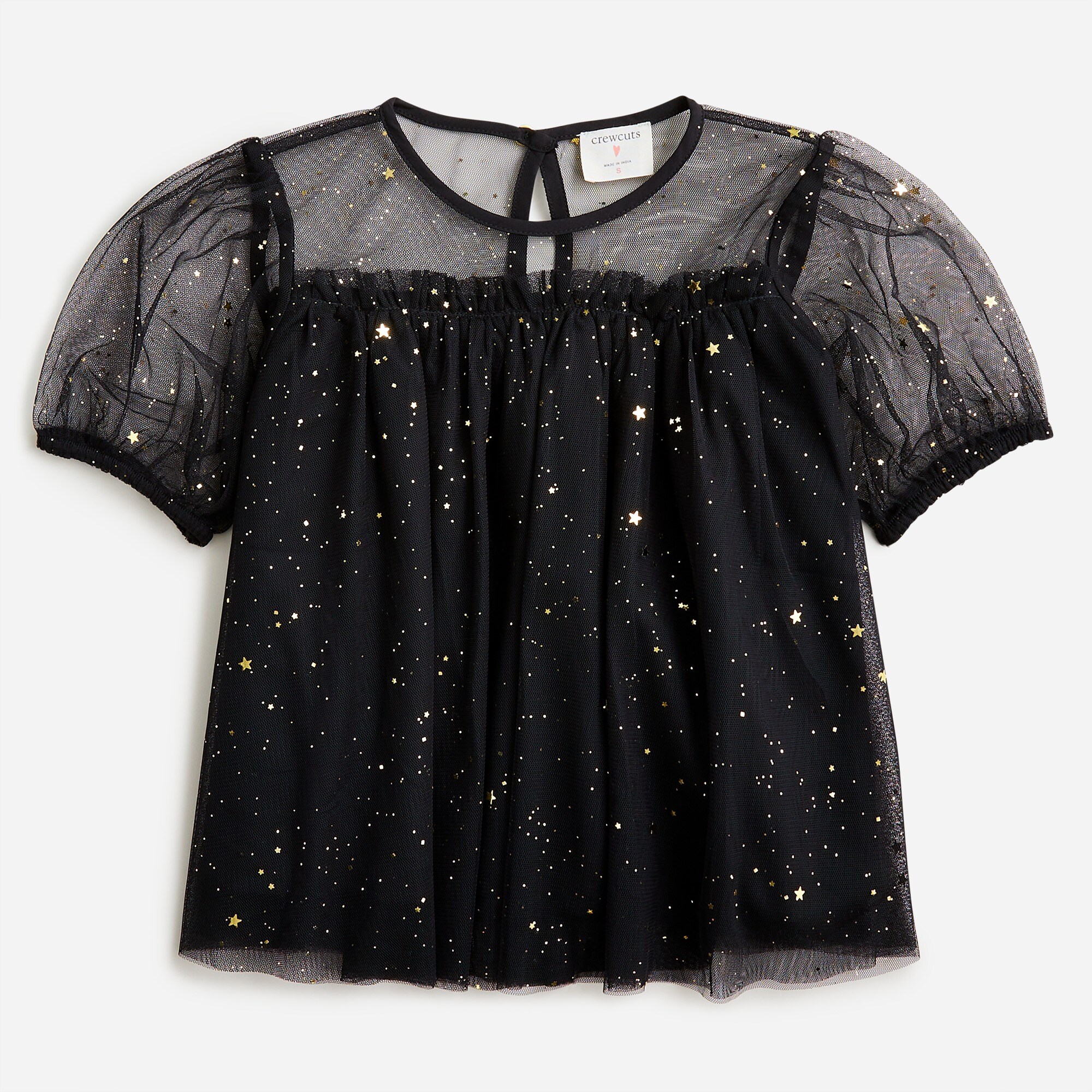  Girls&apos; star tulle top
