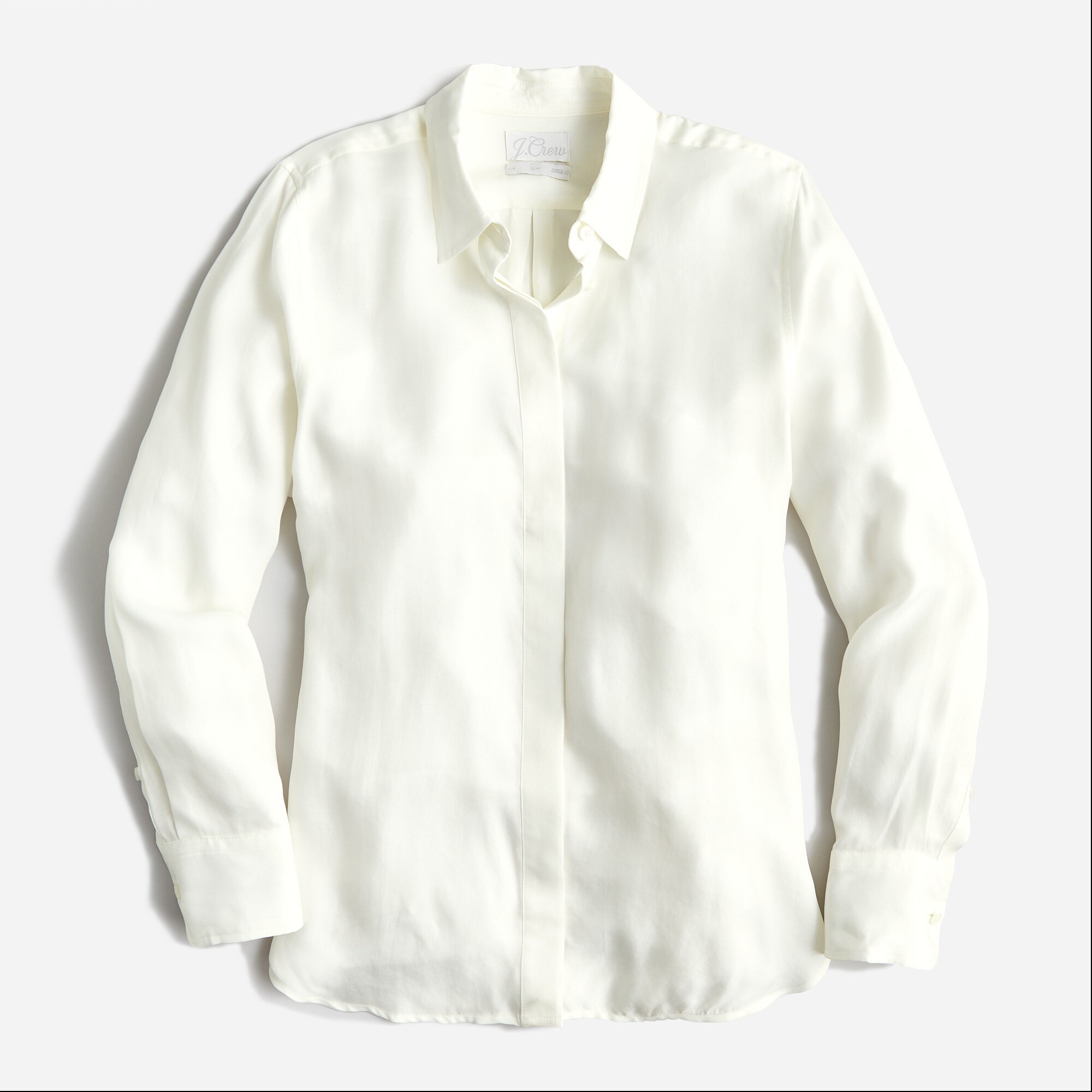 Classic-fit drapey cupro shirt