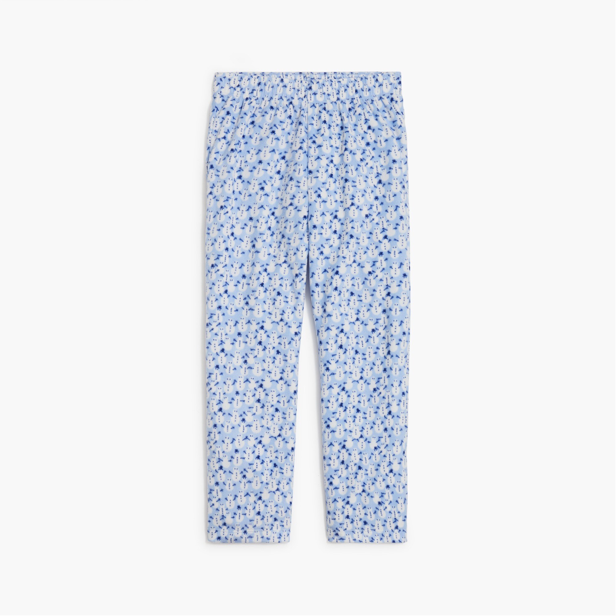 Girls' snowmen fuzzy pajama pant