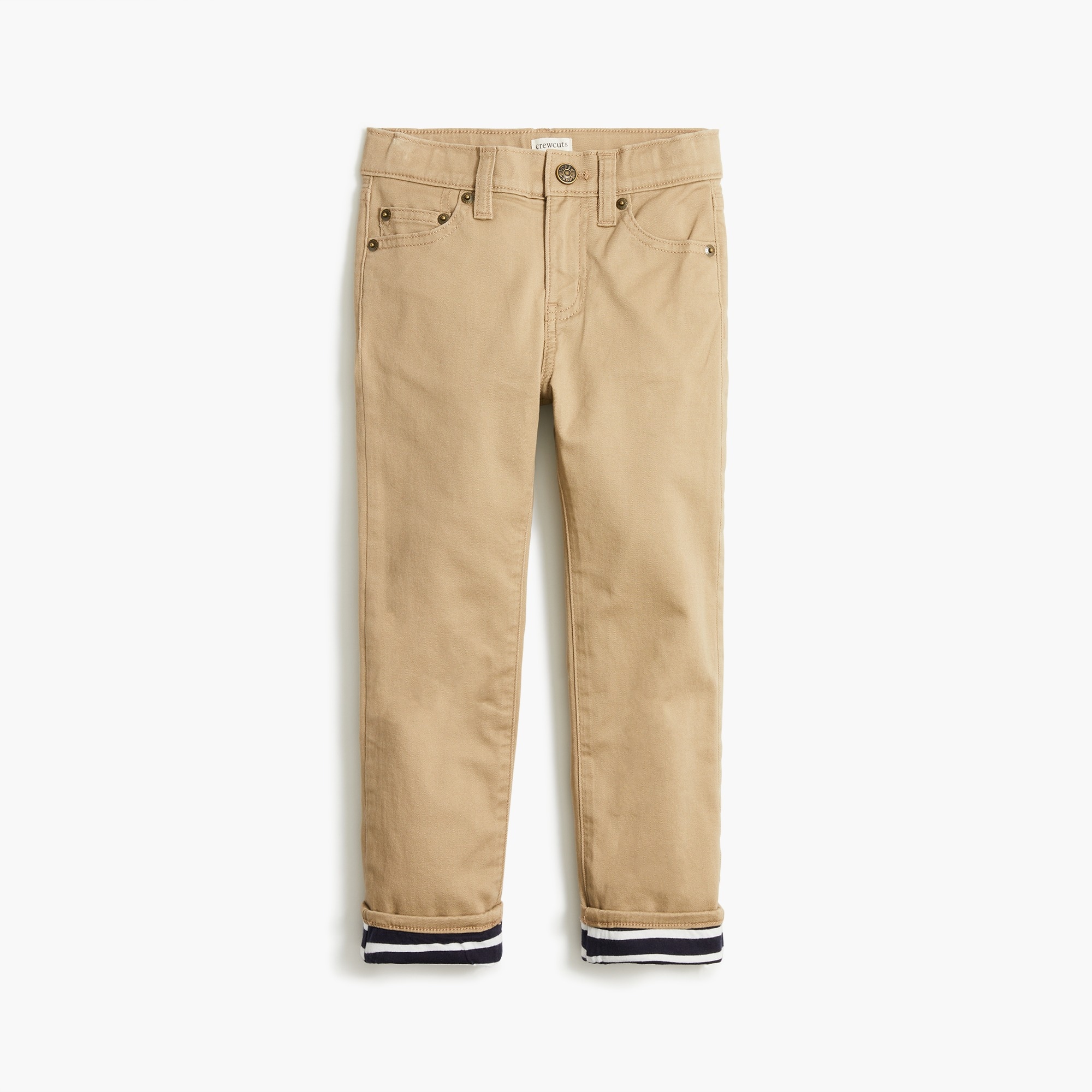 Boys' lined khaki pant