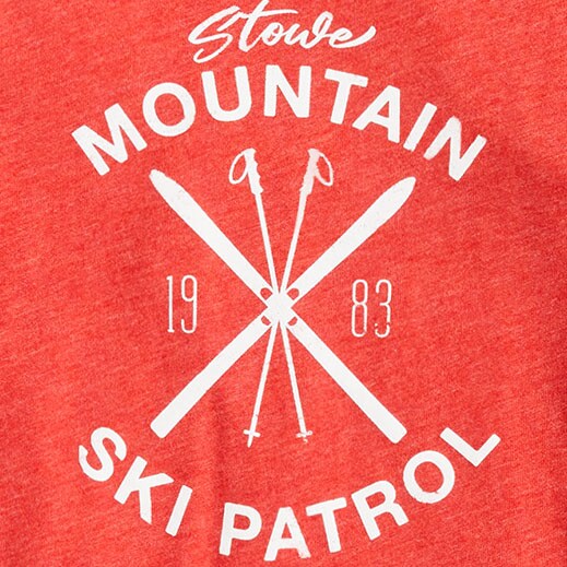 Boys&apos; long-sleeve ski patrol hooded tee HTHR CLASSIC RED boys&apos; long-sleeve ski patrol hooded tee for boys