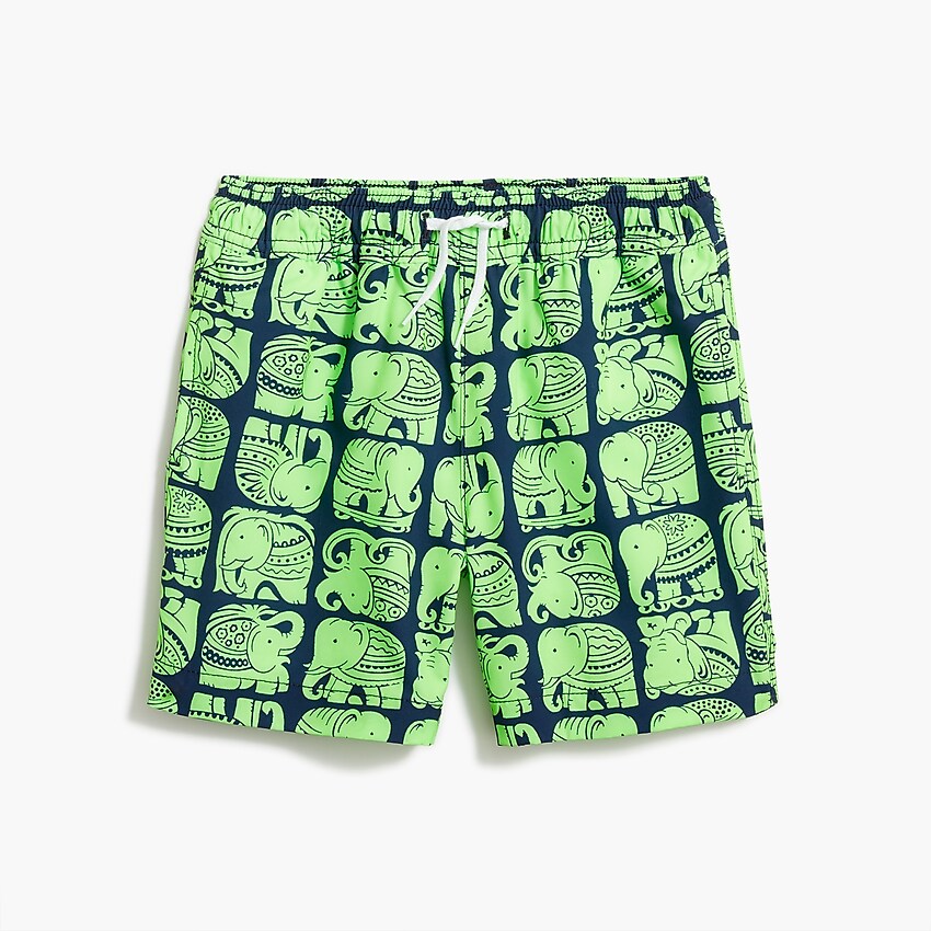 factory: boys&apos; island elephant swim trunk for boys, right side, view zoomed