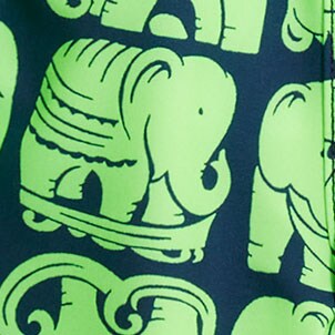 Boys&apos; island elephant swim trunk ANTIQUE NAVY NEON ALOE factory: boys&apos; island elephant swim trunk for boys