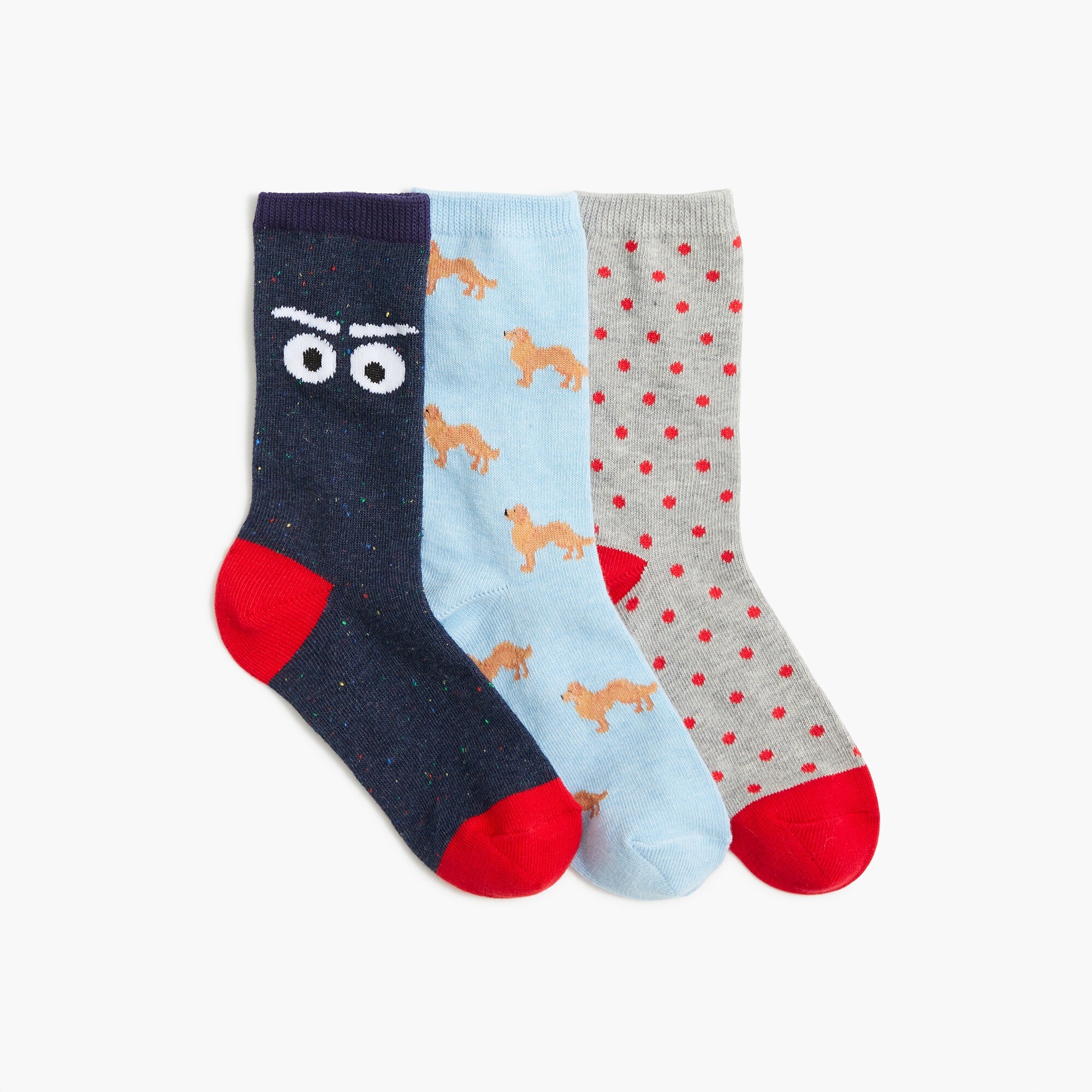 Boys' monster dog trouser socks pack