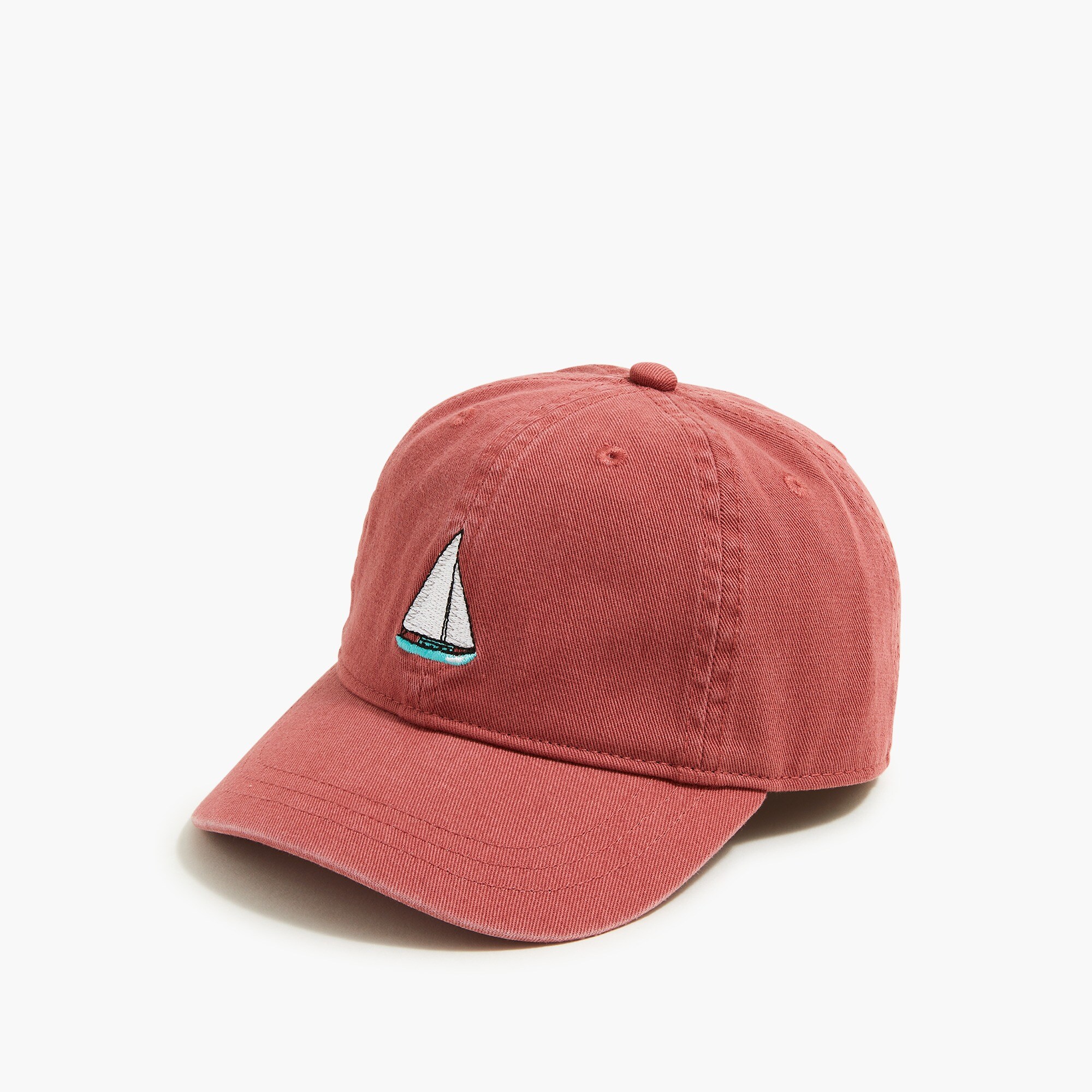 factory: kids&apos; sailboat washed hat for boys, right side, view zoomed