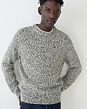 Marled cotton crewneck sweater