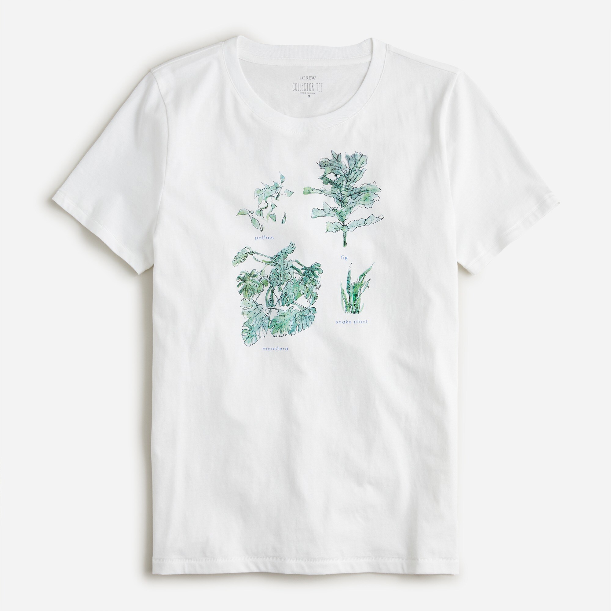 Broken-in jersey plants T-shirt