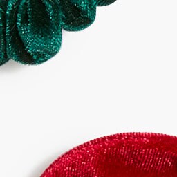 Girls' metallic scrunchies set-of-two VELVET MULTI girls' metallic scrunchies set-of-two for girls