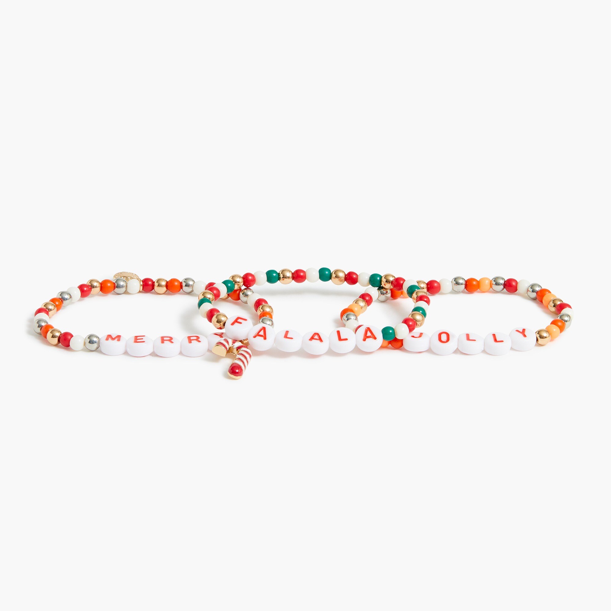 Girls' holiday words bracelet