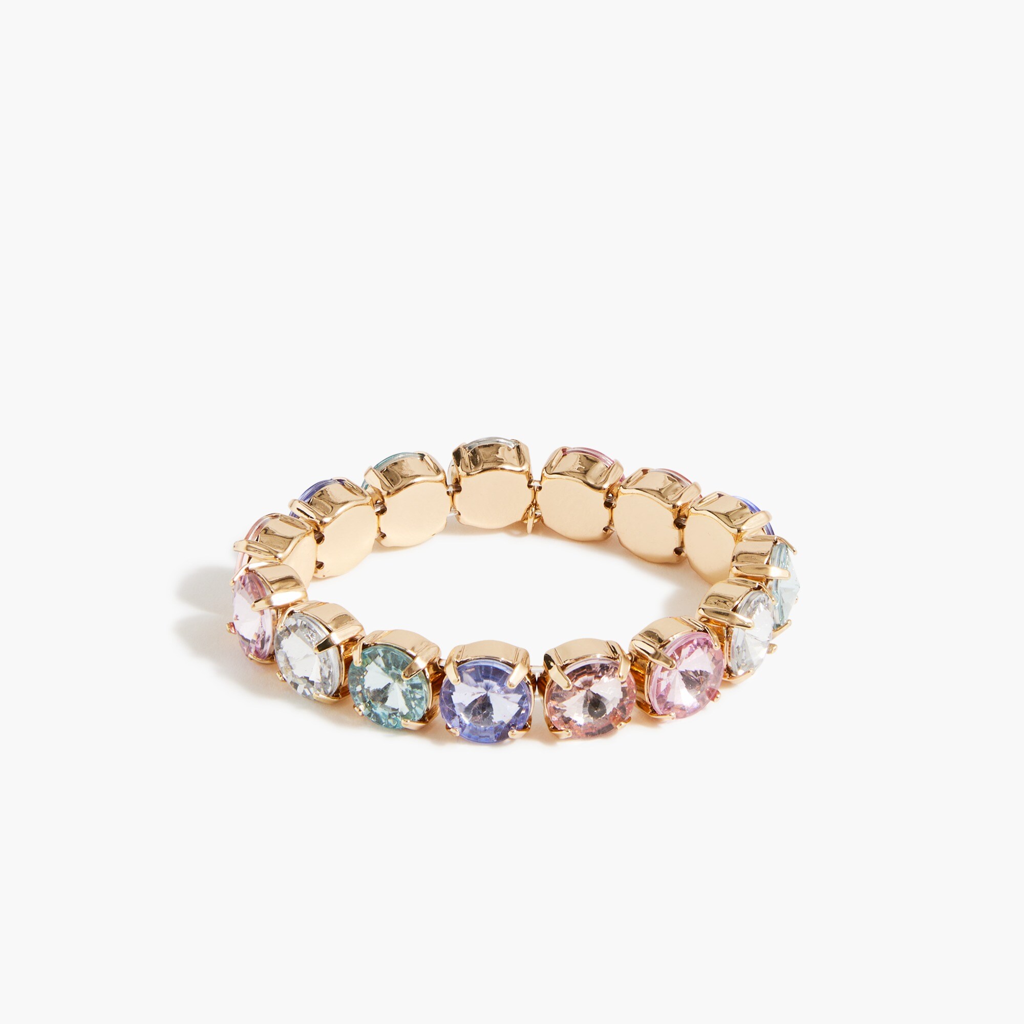 Girls' rainbow gem bracelet