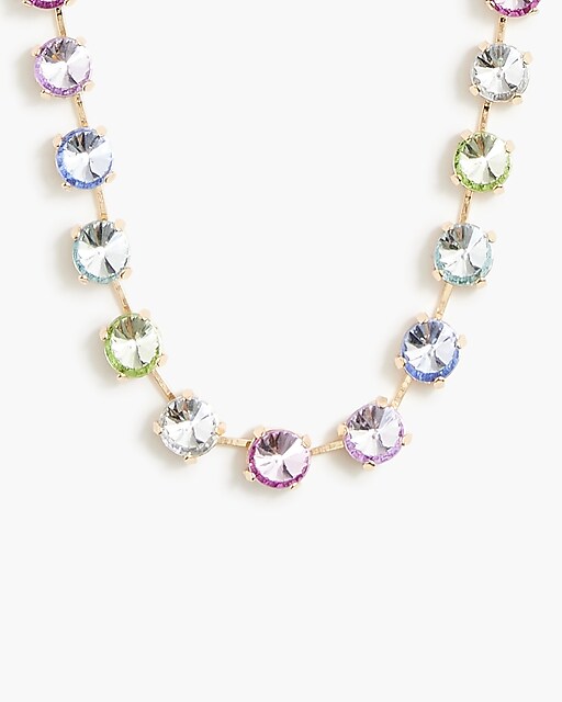 girls Girls' rainbow gem necklace