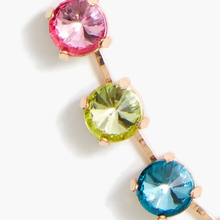 Girls' rainbow gem necklace FROZEN COMBO factory: girls' rainbow gem necklace for girls