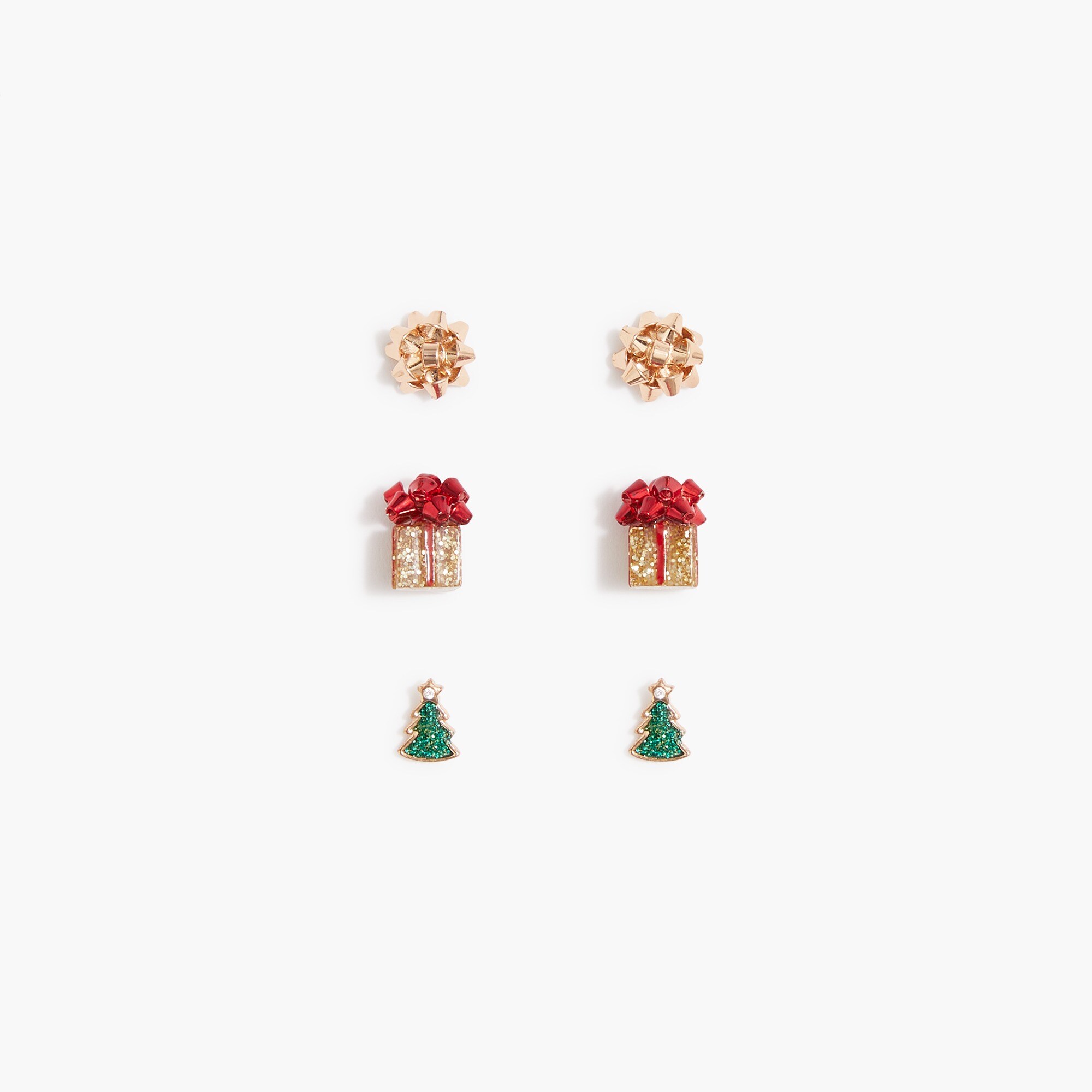 Girls' gift bow earrings set