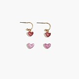 Girls&apos; heart earrings set
