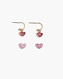 Girls&apos; heart earrings set