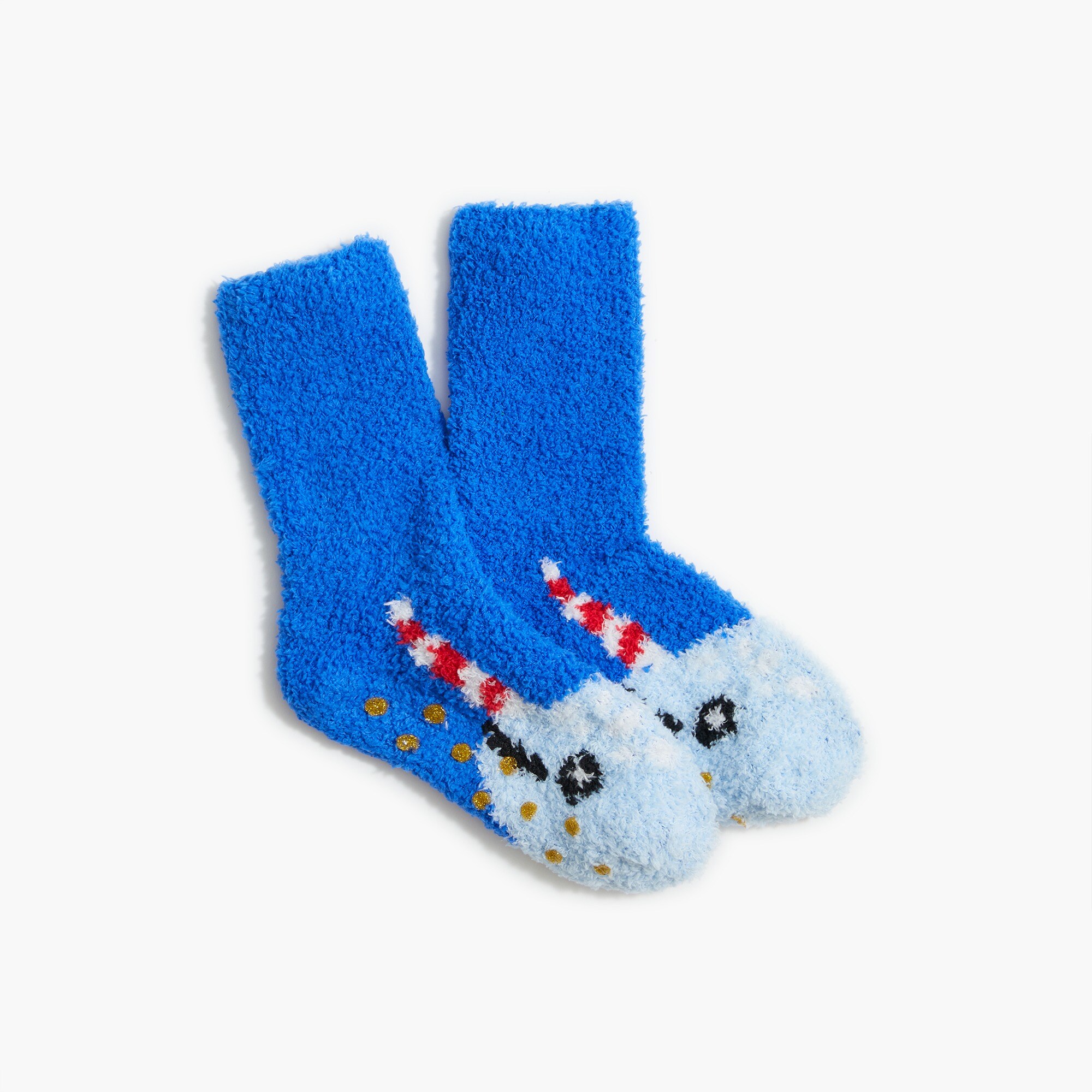 Girls' narwhal fuzzy socks