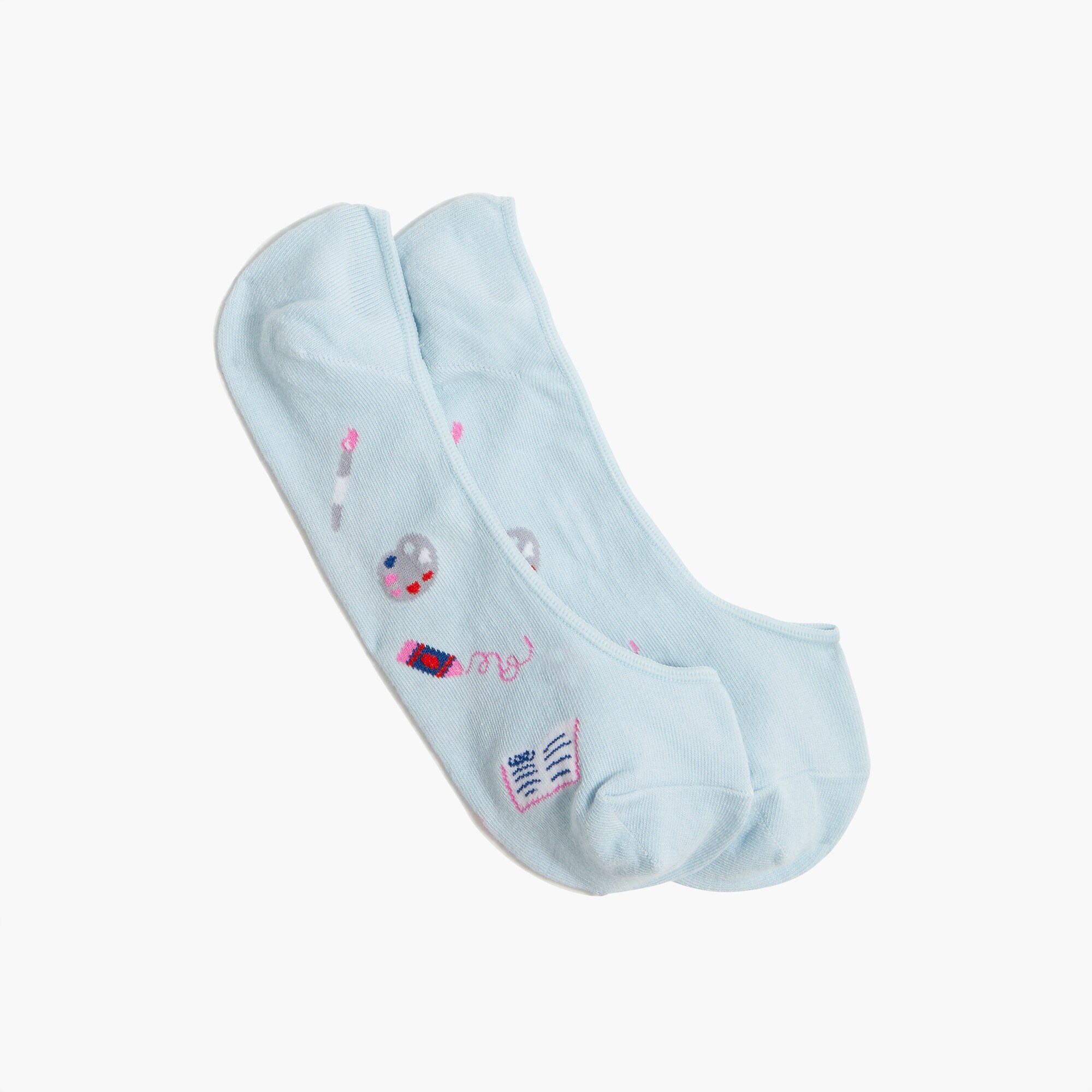 Paintbrush no-show socks