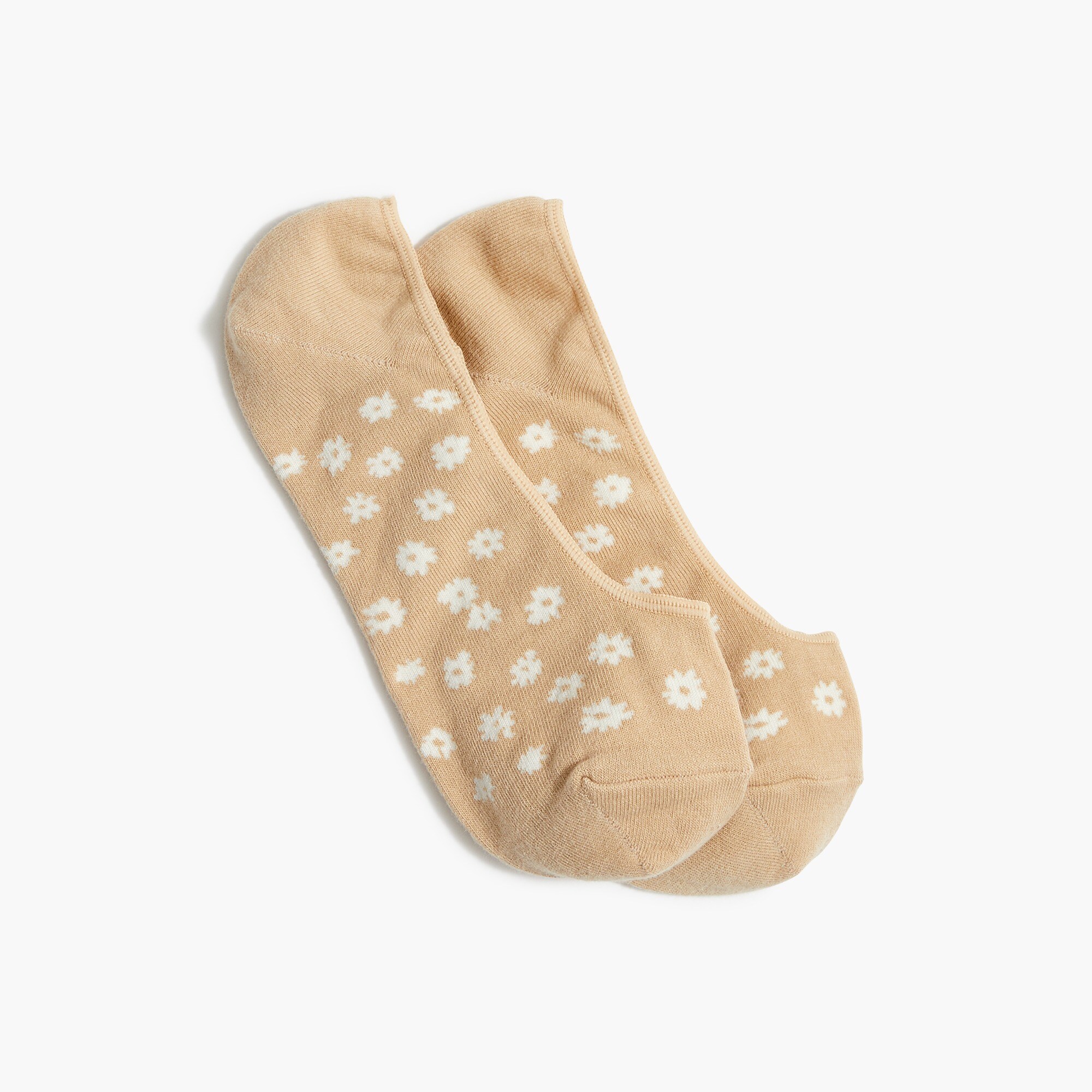 Floral no-show socks