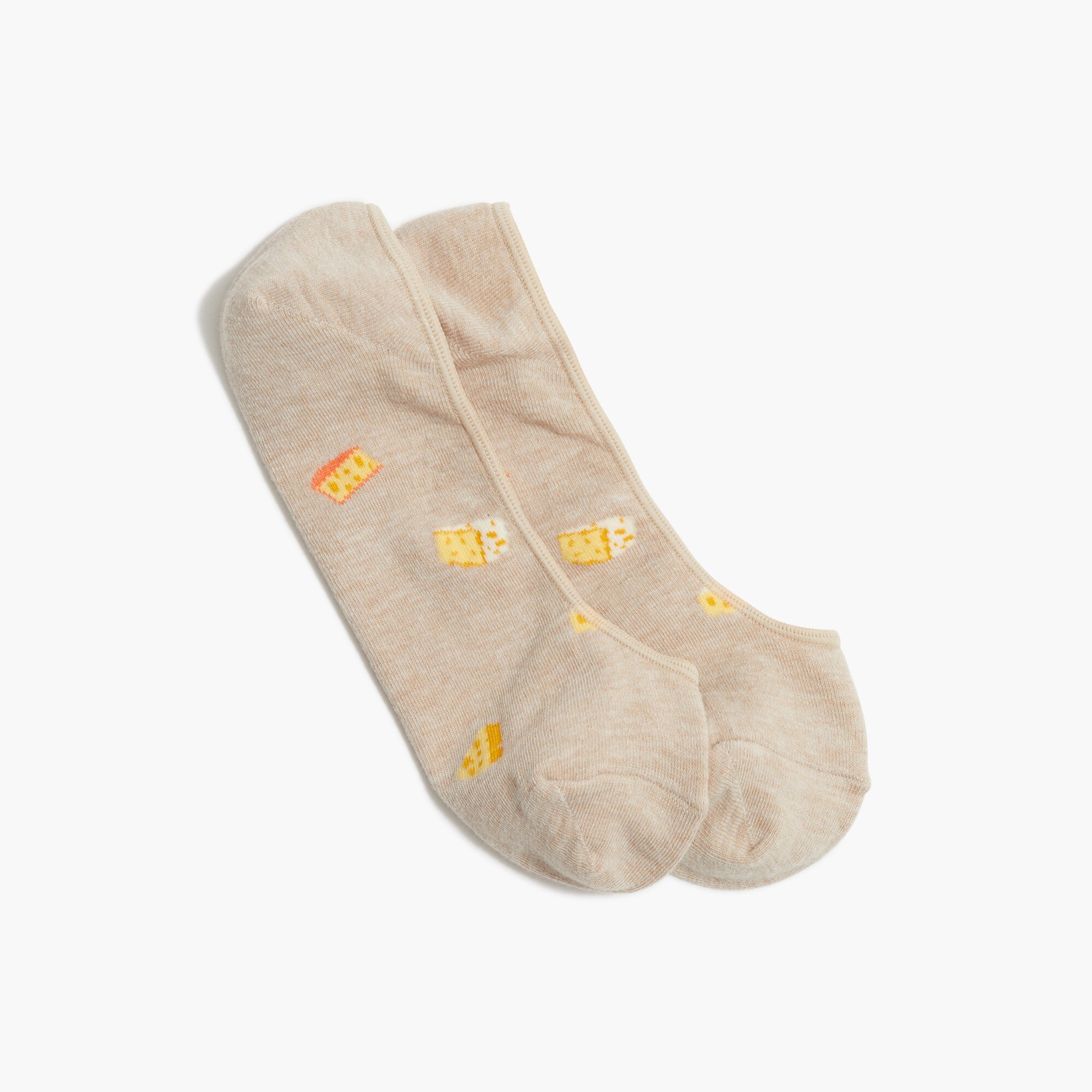 Cheese no-show socks