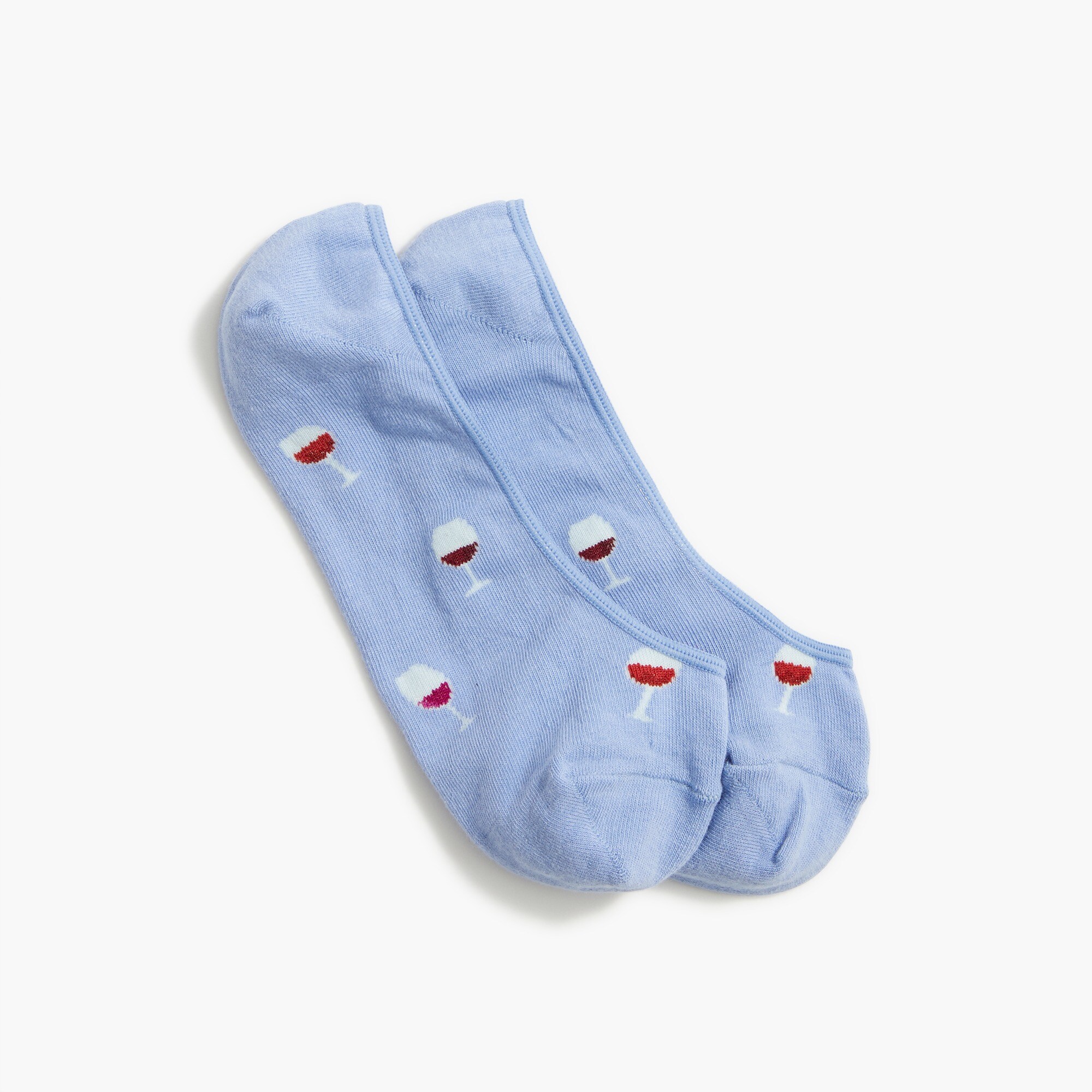 Wine glass no-show socks