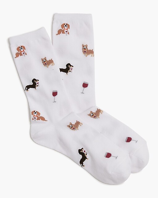 womens Dog trouser socks