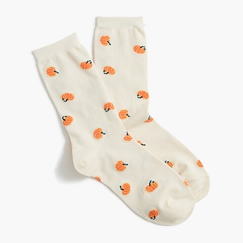 womens Pumpkin trouser socks