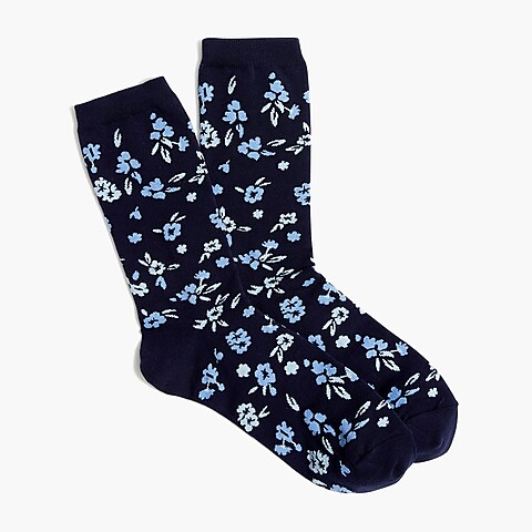  Floral trouser socks