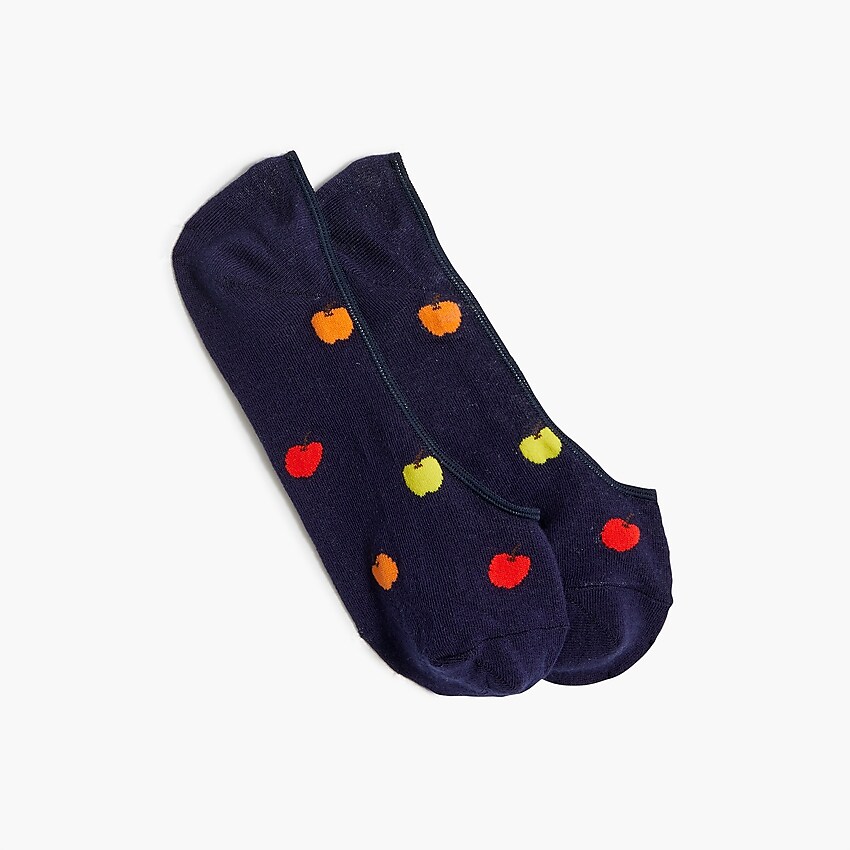 factory: apple no-show socks for women, right side, view zoomed