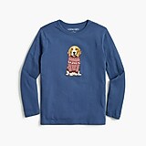 Boys&apos; long-sleeve dog in sweater graphic tee