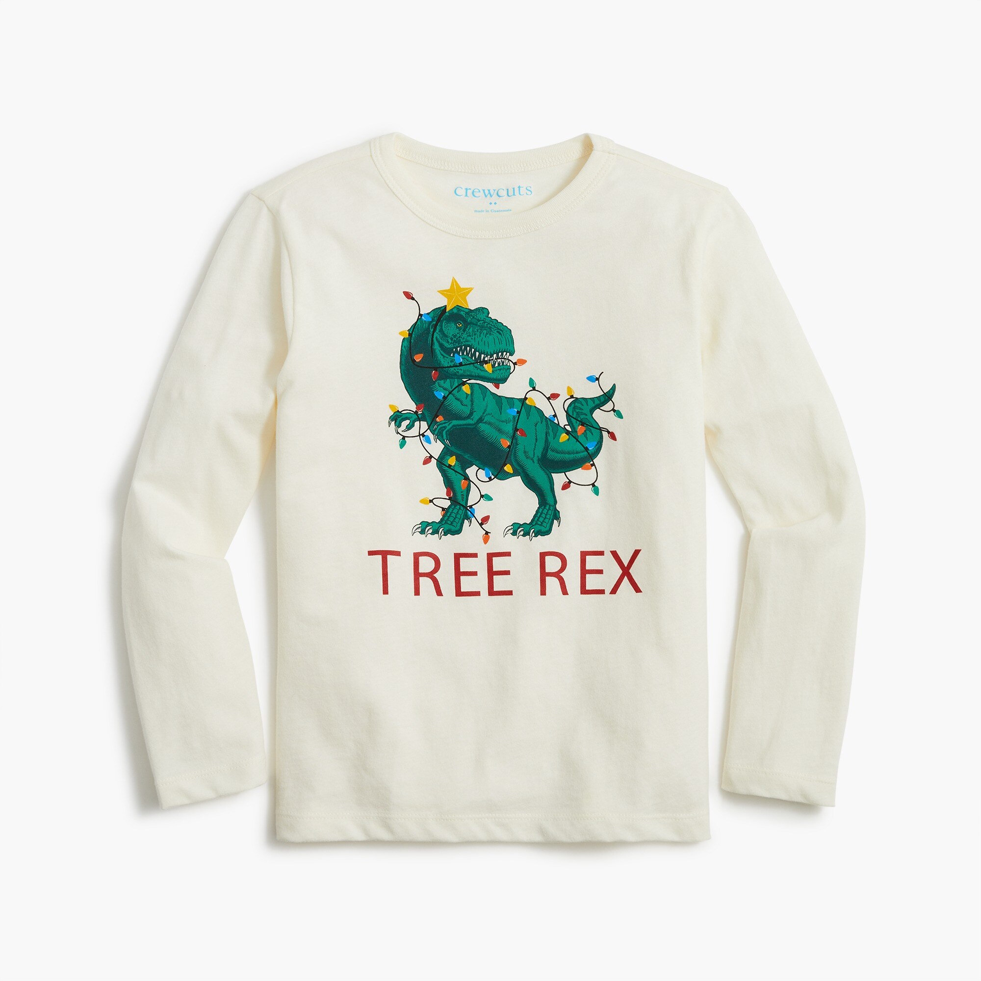 Boys' long-sleeve tree rex graphic tee