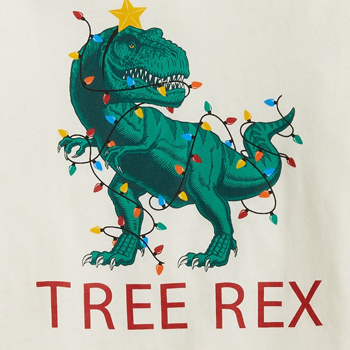 Boys&apos; long-sleeve tree rex graphic tee IVORY boys&apos; long-sleeve tree rex graphic tee for boys