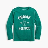 Boys&apos; long-sleeve &quot;gnome for the holidays&quot; graphic tee