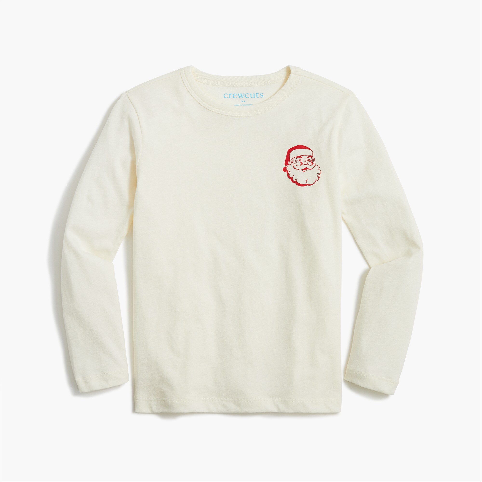 Boys' long-sleeve Santa graphic tee