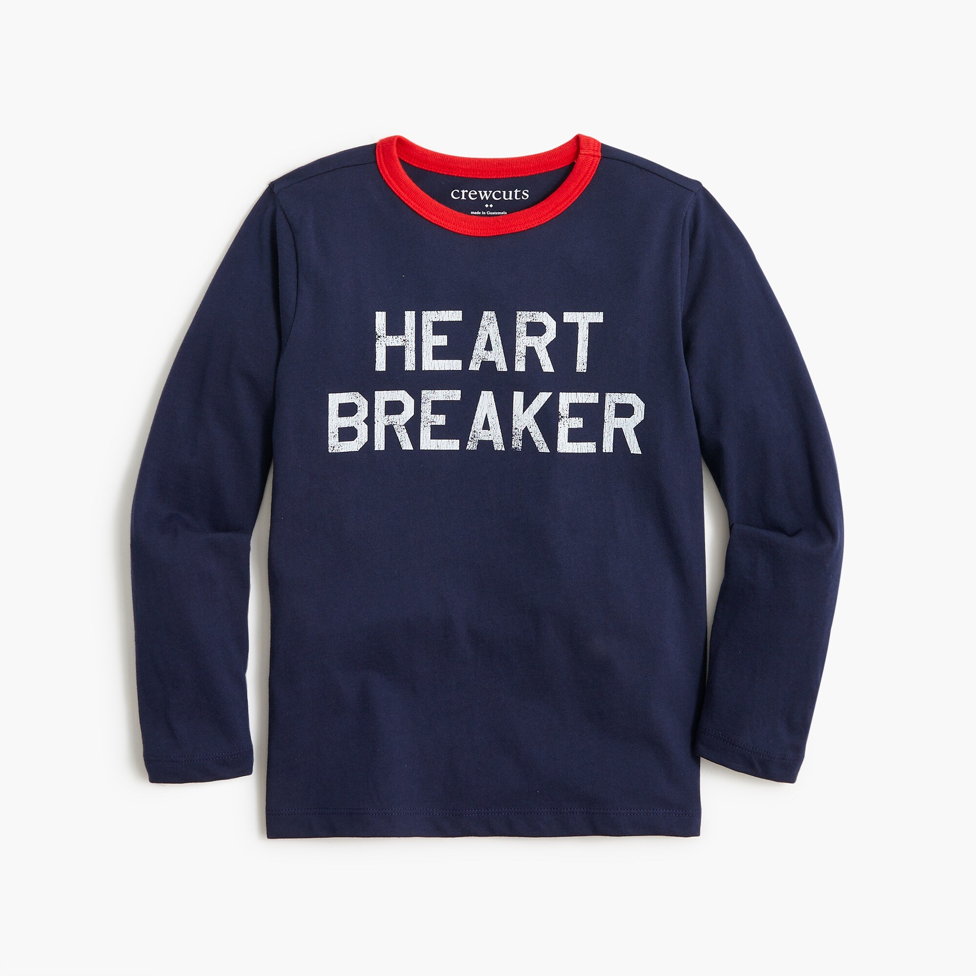 Boys' long-sleeve "heartbreaker" graphic tee