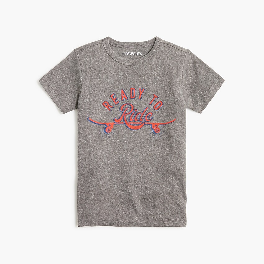 factory: boys&apos; &quot;ready to ride&quot; graphic tee for boys, right side, view zoomed