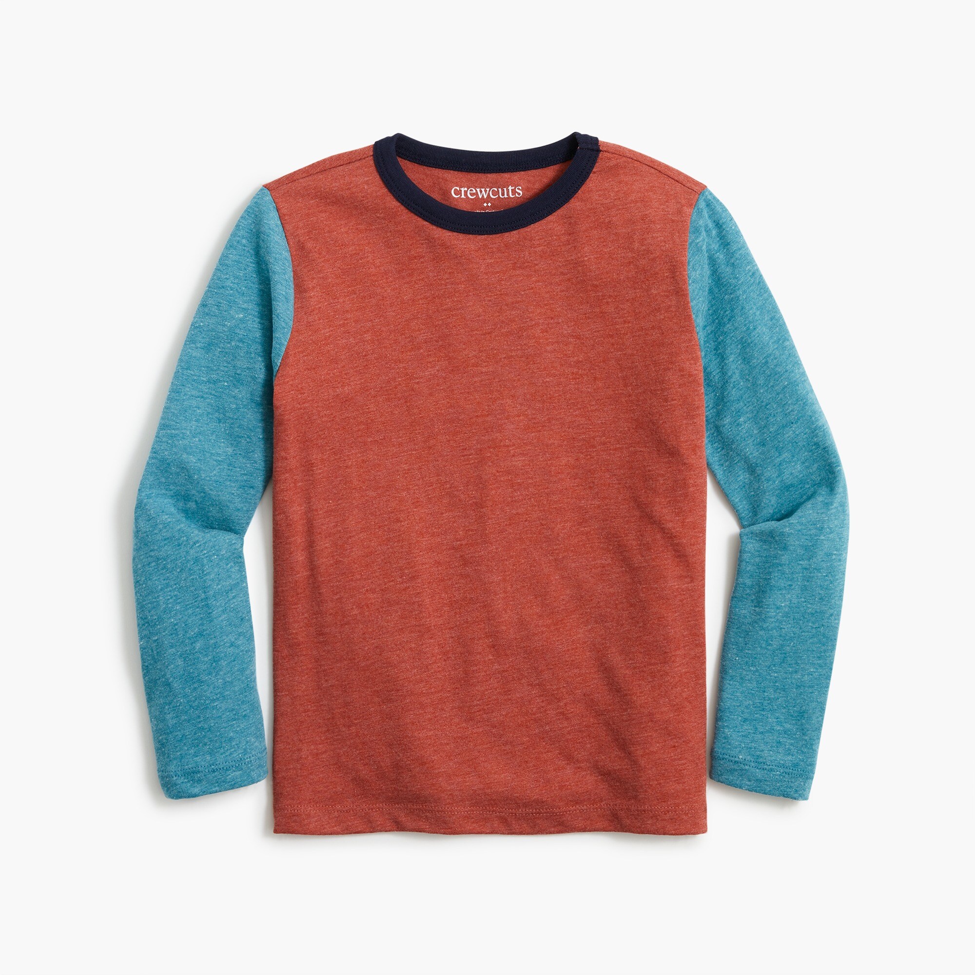 Boys' long-sleeve colorblock tee