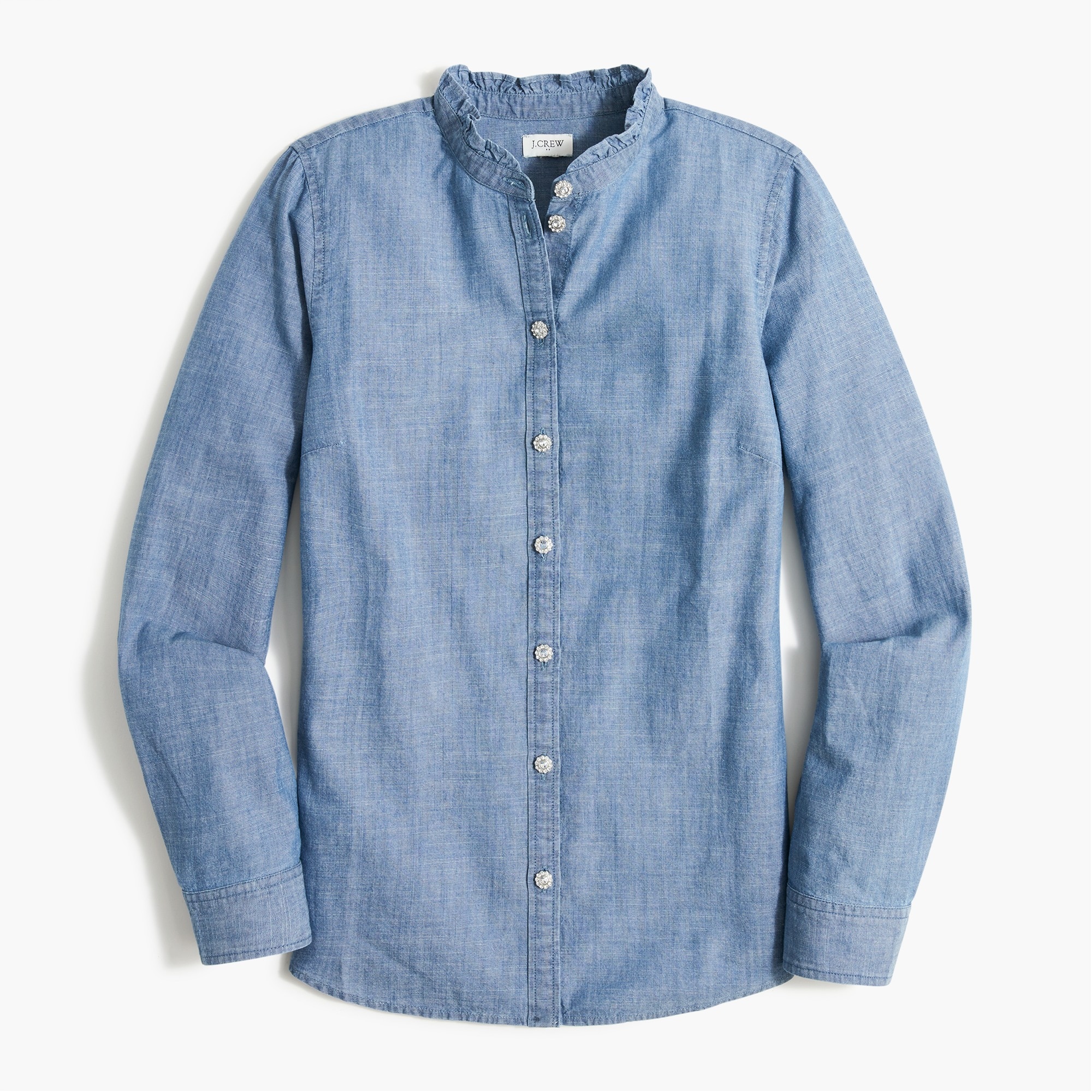 J.Crew: Relaxed Chambray Shirt For Women