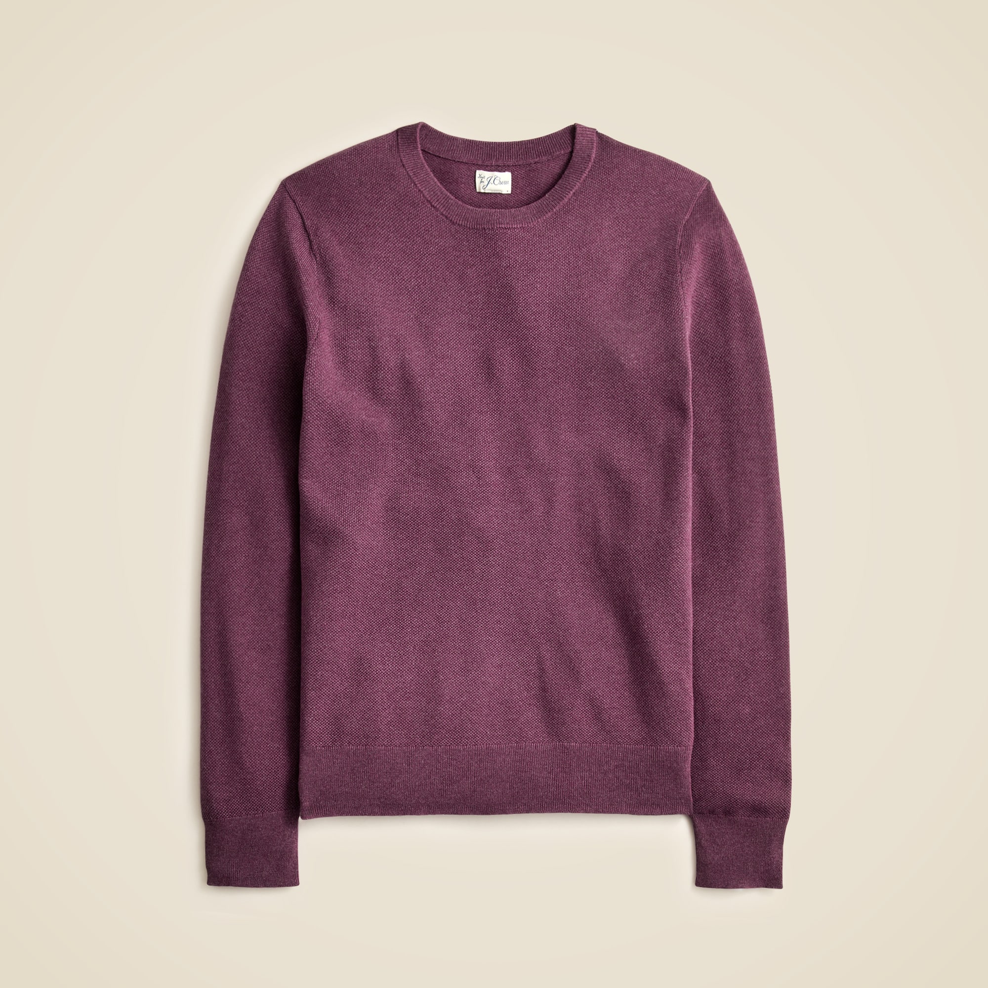 Cotton piqué-stitch crewneck sweater from J.Crew - $78