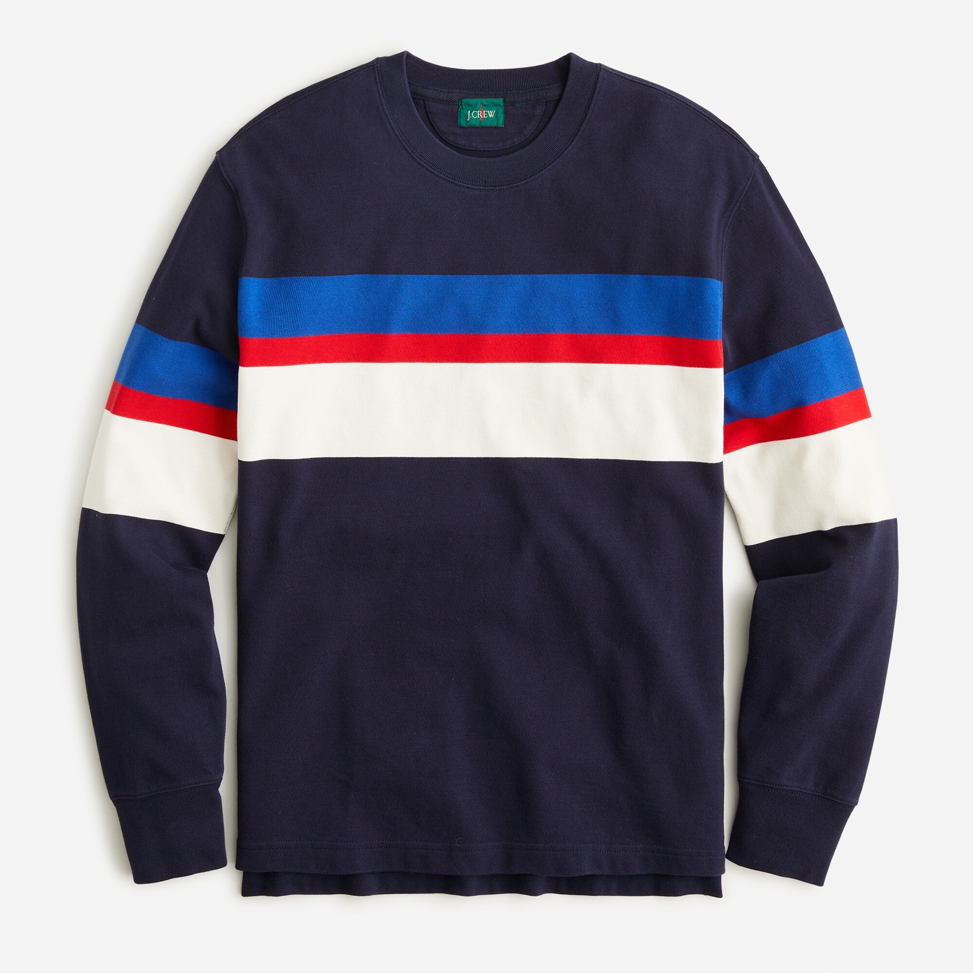 Rugby Crewneck Shirt In Stripe For Men | J.Crew