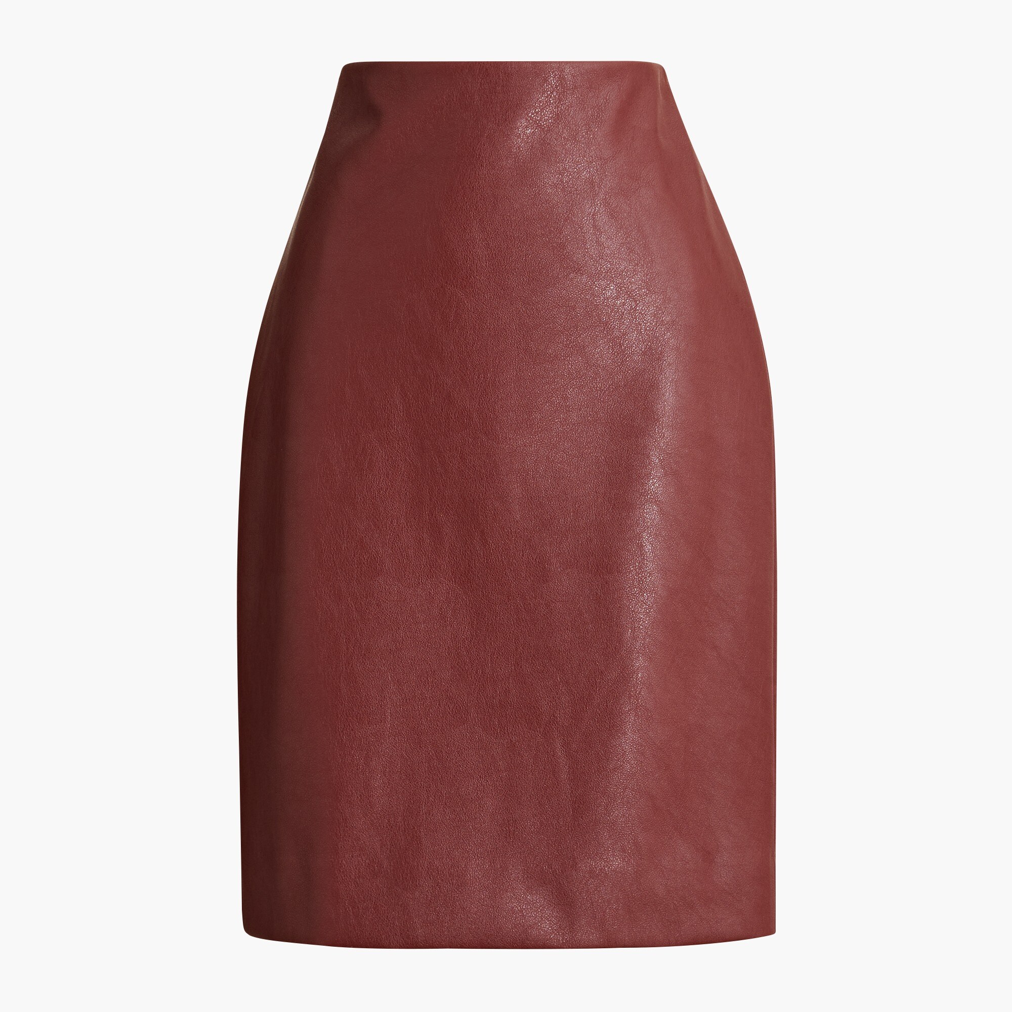 faux-leather pencil skirt for women